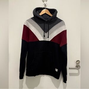 Roots Gray and Cream Hoodie